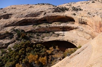 weit oben lebten die Anasazi-Indianer